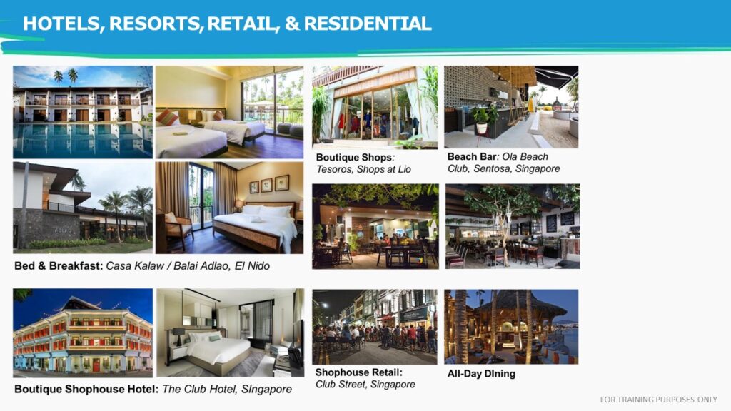 HOTELS, RESORTS, RETAIL, & RESIDENTIAL